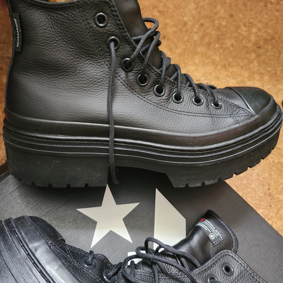 Converse Black High-Top Men's Shoes - Picture 2 of 5